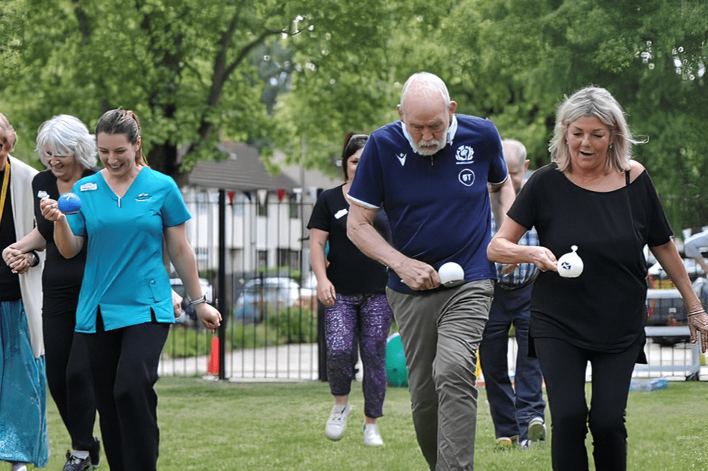 Flying the Olympic flag at Wentworth Court
